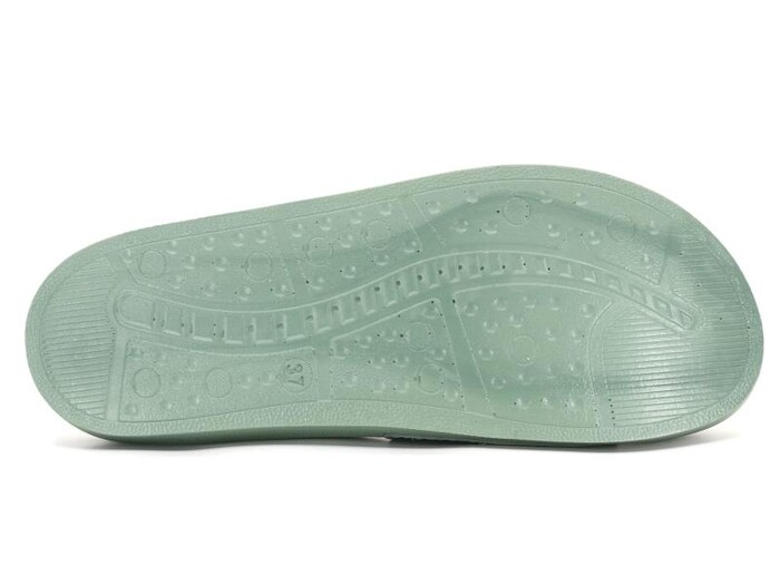 Mulex Zenne 11303 Çift Cırtlı Monta Kutulu Günlük Terlik Yeşil - 3
