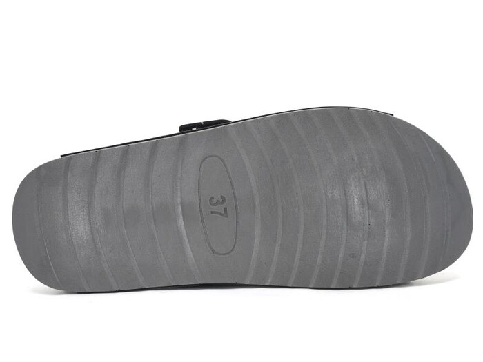 Mulex Zenne 11351 Kutulu Cırtlı Günlük Terlik Gri - 3