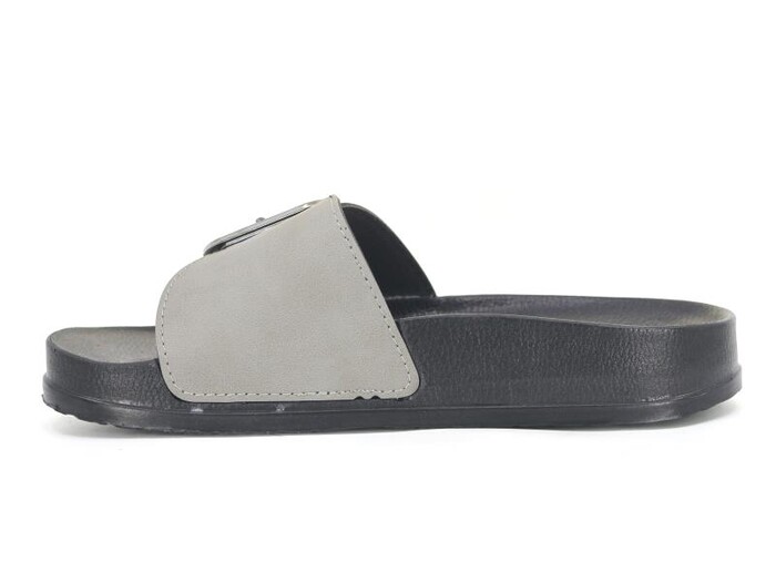 Mulex Zenne 11451 Büyük Tek Toka Monta Kutulu Günlük Terlik Gri - Mulex (1)