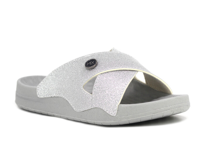 Mulex Zenne 11653-S Günlük Terlik Gümüş - Mulex