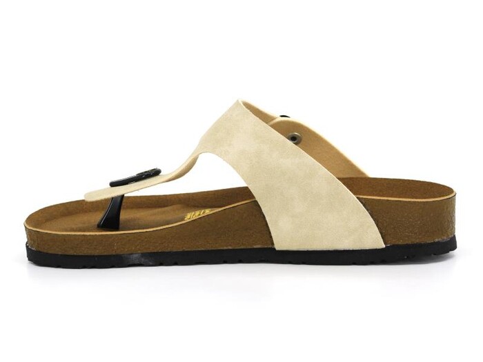 Mulex Zenne 1251 Birken Evalı Kutulu Parmak Arası Terlik Bej - Mulex (1)