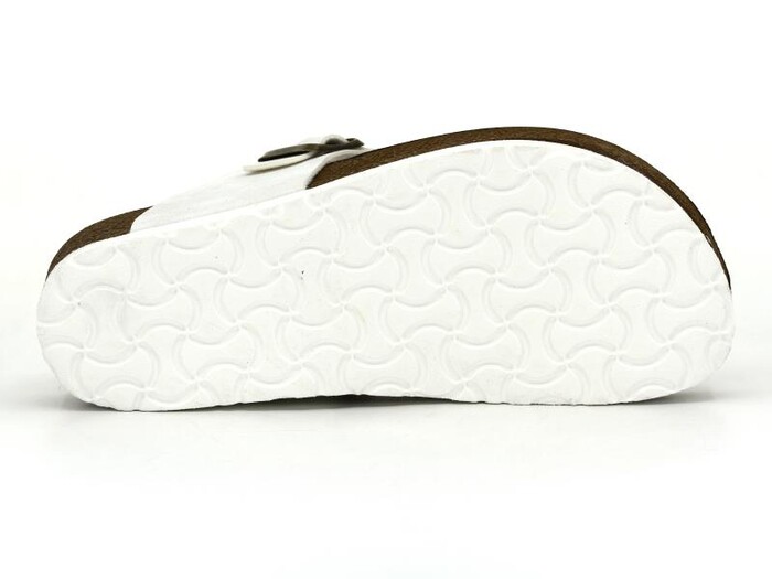 Mulex Zenne 1251 Birken Evalı Kutulu Parmak Arası Terlik Beyaz - 3