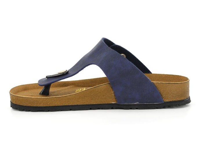 Mulex Zenne 1251 Birken Evalı Kutulu Parmak Arası Terlik Lacivert - Mulex (1)