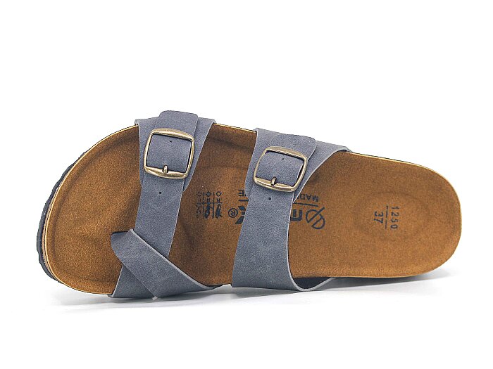Mulex Zenne 1253 Birken Monta Geçmeli Baş Parmak Arası Terlik Füme - 2