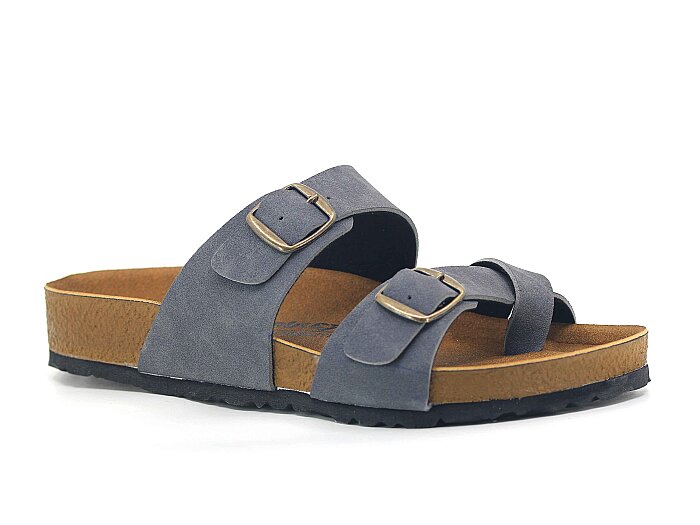 Mulex Zenne 1253 Birken Monta Geçmeli Baş Parmak Arası Terlik Füme - 1