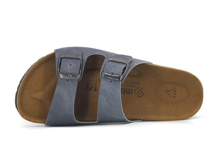 Mulex Zenne 1256 Birken Çift Toka Evalı Kutulu Günlük Terlik Füme - Mulex (1)