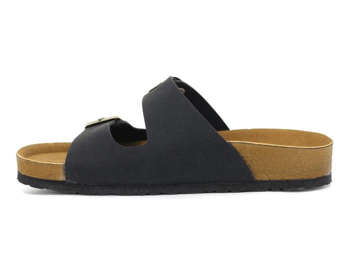 Mulex Zenne 1256 Birken Çift Toka Evalı Kutulu Günlük Terlik Siyah - Mulex (1)