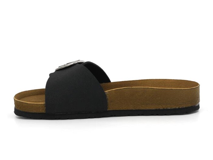 Mulex Zenne 1264 Birken Tek Toka Evalı Kutulu Günlük Terlik Siyah - Mulex (1)