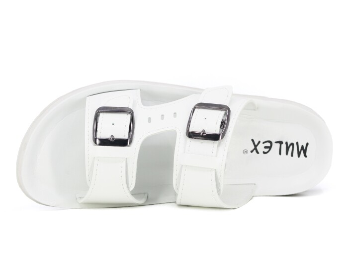 Mulex Zenne 1501 Kutulu Günlük Terlik Beyaz - Mulex (1)