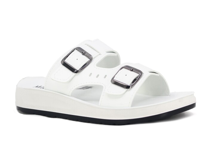 Mulex Zenne 1501 Kutulu Günlük Terlik Beyaz - Mulex