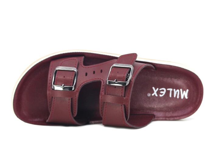 Mulex Zenne 1501 Kutulu Günlük Terlik Bordo - 2