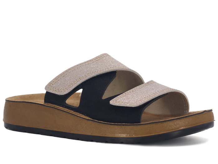 Mulex Zenne 1502 Çift Bant Enj. Kutulu Günlük Terlik Bakır - Mulex