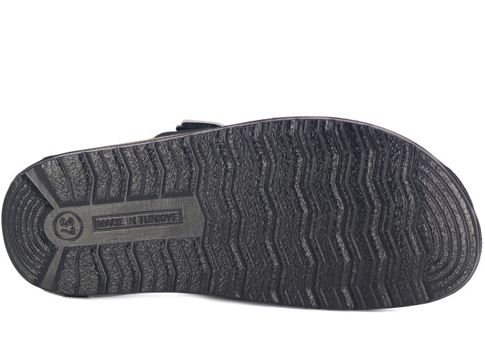 Mulex Zenne 1502 Çift Bant Enj. Kutulu Günlük Terlik Gümüş - 3