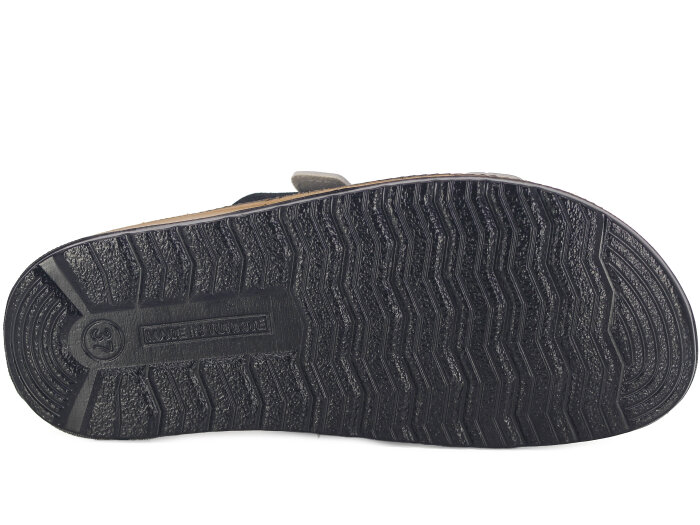 Mulex Zenne 1503 Çift Toka Enj. Simli Günlük Terlik Füme - 3