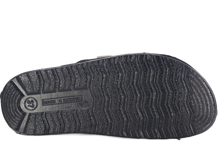 Mulex Zenne 1503 Çift Toka Enj. Simli Günlük Terlik Gümüş - 3