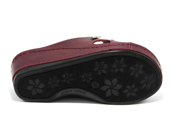 Mulex Zenne 1852 Monta Çapraz Günlük Terlik Bordo - 3