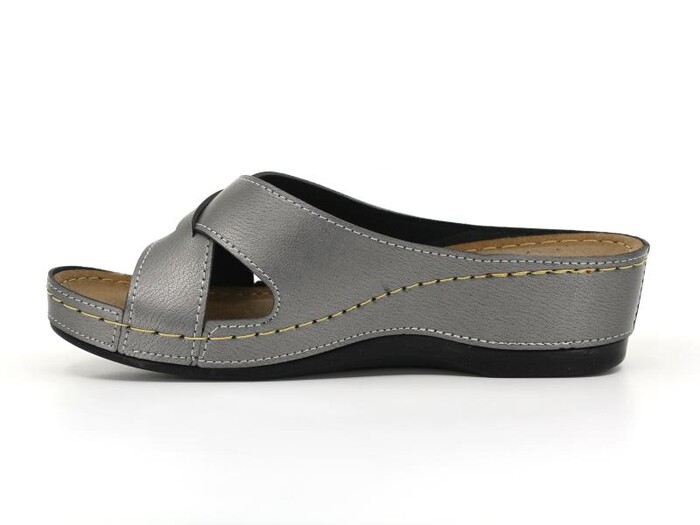 Mulex Zenne 1852 Monta Çapraz Günlük Terlik Platin - 2