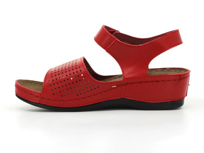 Mulex Zenne 1860 Monta Cırtlı Sandalet Kırmızı - Mulex (1)