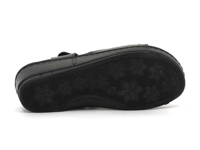 Mulex Zenne 1860 Monta Cırtlı Sandalet Siyah - Thumbnail