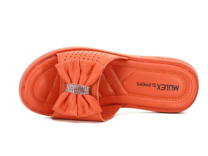 Mulex Zenne 1903 Fiyonklu Taşlı Kutulu Günlük Terlik Nar Çiçeği - Mulex (1)