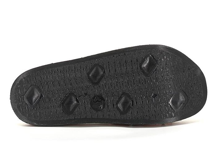 Mulex Zenne 2251 Soft Taban Büyük Beden Tek Toka Kutulu Günlük Terlik Kırmızı Rugan - 3
