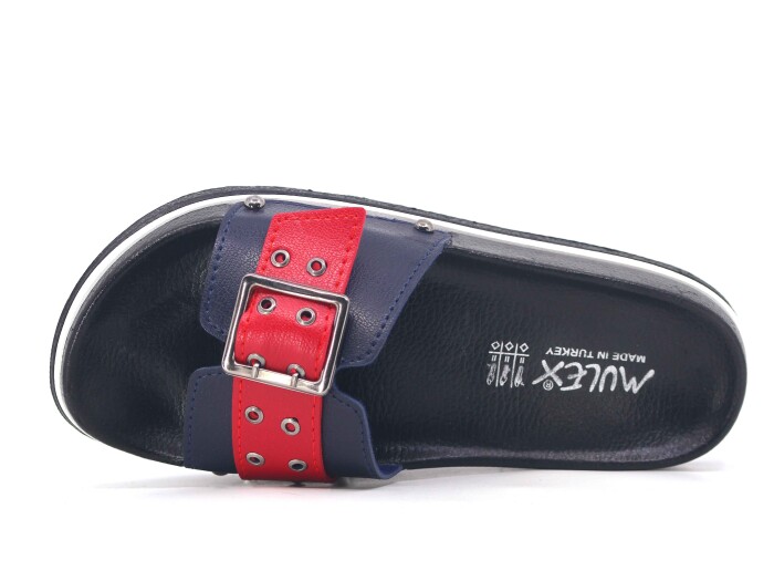 Mulex Zenne 2253 Soft Taban Büyük Tokalı Kutulu Günlük Terlik Tommy - Mulex (1)