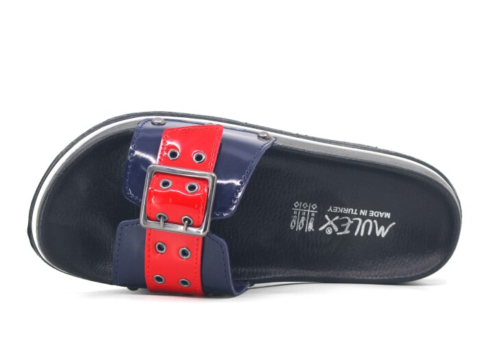 Mulex Zenne 2253 Soft Taban Büyük Tokalı Kutulu Günlük Terlik Tommy Rugan - Mulex (1)