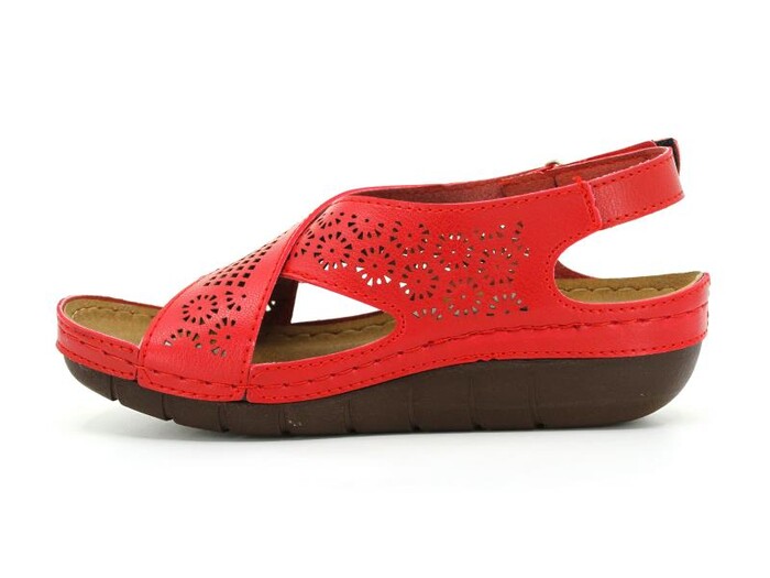 Mulex Zenne 2360 Lazerli Sandalet Kırmızı - Mulex (1)