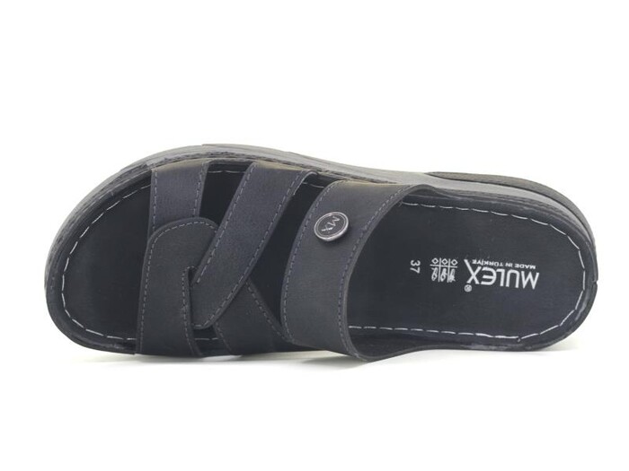 Mulex Zenne 2403 Monta Geçmeli Spor Taban Günlük Terlik Siyah - Mulex (1)