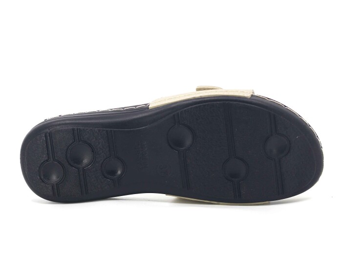 Mulex Zenne 2455 İnce Taban Tek Toka Günlük Terlik Bej - 3