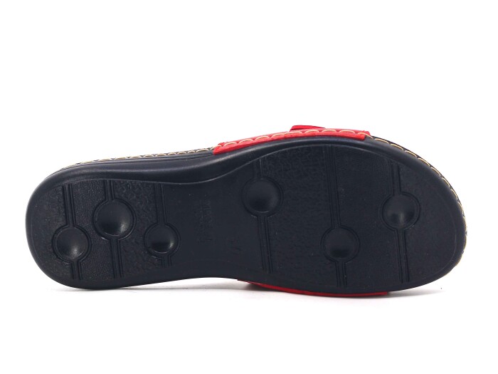 Mulex Zenne 2455 İnce Taban Tek Toka Günlük Terlik Kırmızı - 3