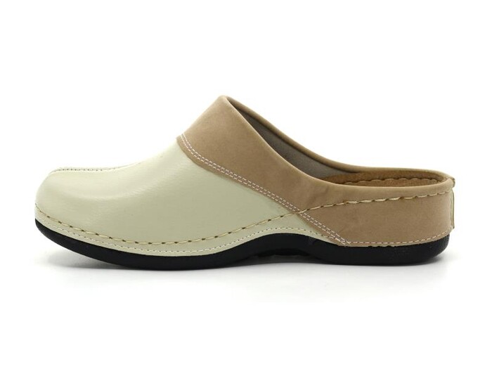Mulex Zenne 2551 Yakalı Kışlık Kapalı Terlik Bej - 2
