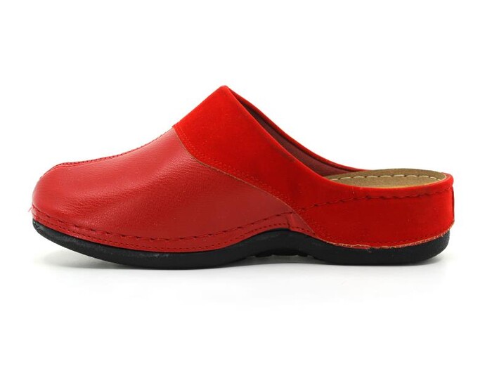 Mulex Zenne 2551 Yakalı Kışlık Kapalı Terlik Kırmızı - Mulex (1)