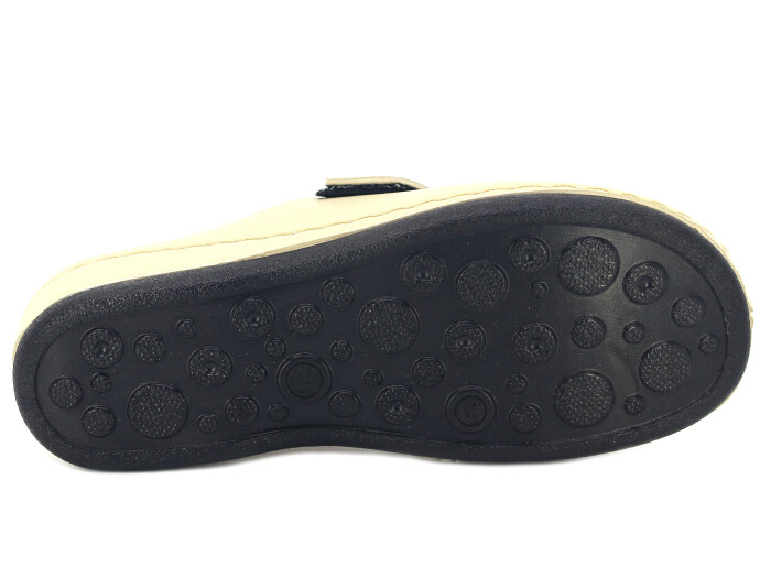 Mulex Zenne 2552 Büyük Beden Cırtlı Kışlık Burnu Kapalı Terlik Kapalı Terlik Bej - 3