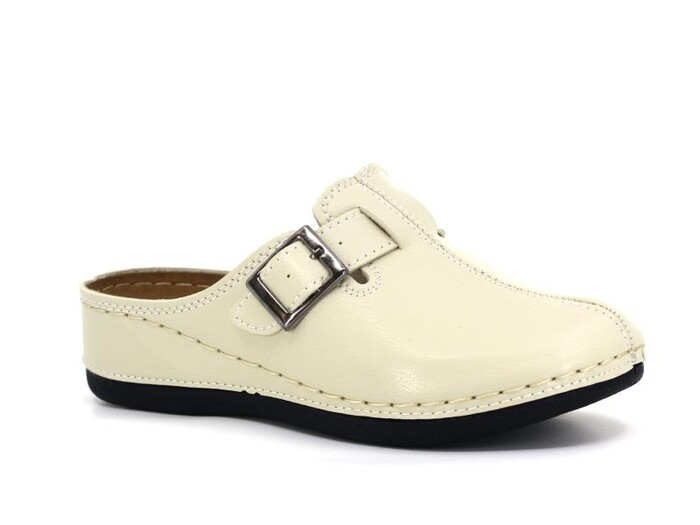 Mulex Zenne 2553 Tokalı Kışlık Burnu Kapalı Terlik Bej - 1