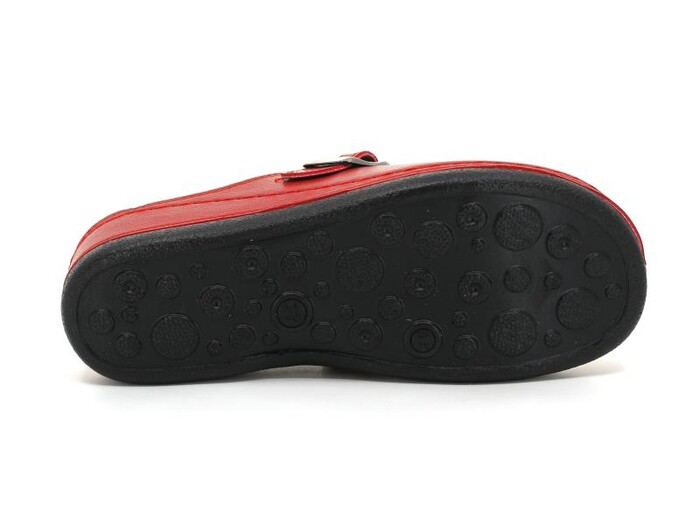 Mulex Zenne 2553 Tokalı Kışlık Burnu Kapalı Terlik Kırmızı - 3