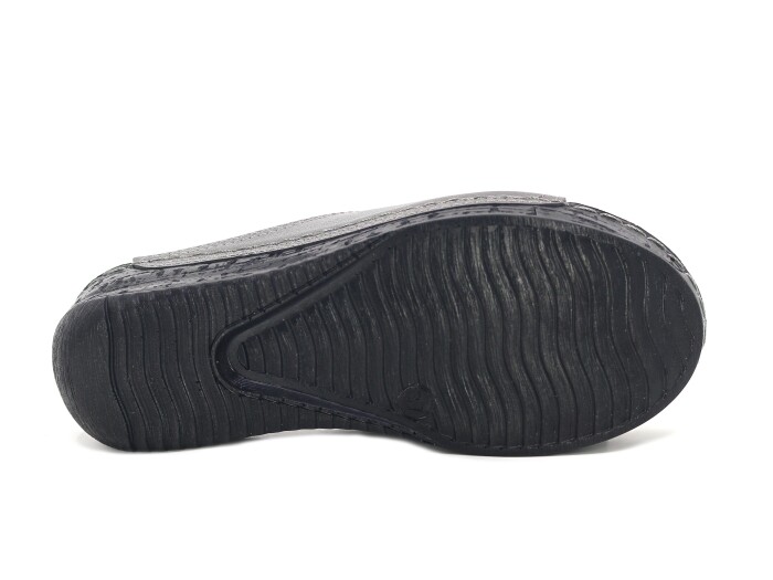 Mulex Zenne 2651 Düz Yüz Lastikli Monta Günlük Terlik Platin - 3