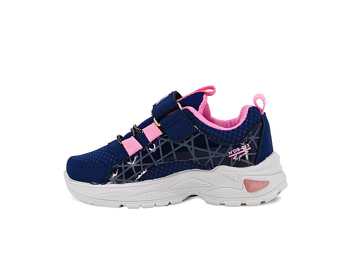 Ndrops Bebe 013 Cilt Spor Ayakkabı Lacivert - Pembe - Mavi - Ndrops (1)