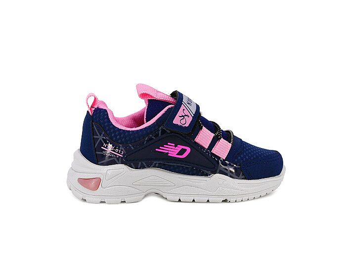 Ndrops Bebe 013 Cilt Spor Ayakkabı Lacivert - Pembe - Mavi - 3