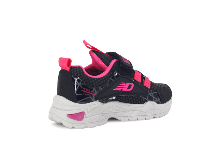 Ndrops Bebe 013 Cilt Spor Ayakkabı Siyah - Fuşya - 3