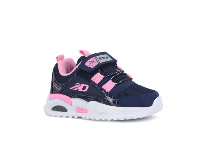 Ndrops Bebe 026 Anorak Spor Ayakkabı Lacivert - Pembe - Ndrops