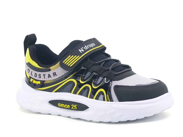 Ndrops Filet 020 Anorak Spor Ayakkabı Siyah - Sarı - Ndrops