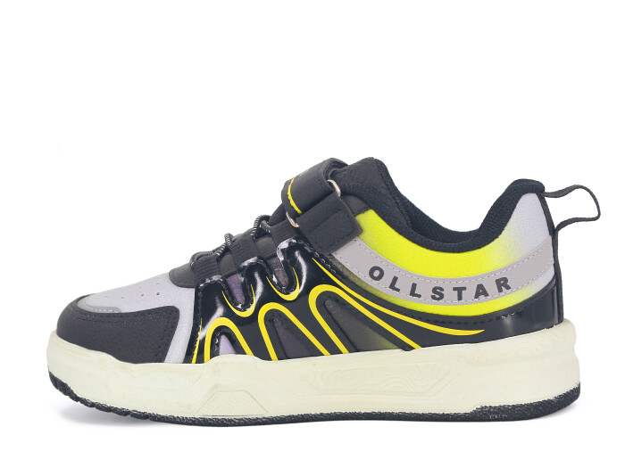 Ndrops Filet 020 Cilt Spor Ayakkabı Siyah - Sarı - 2