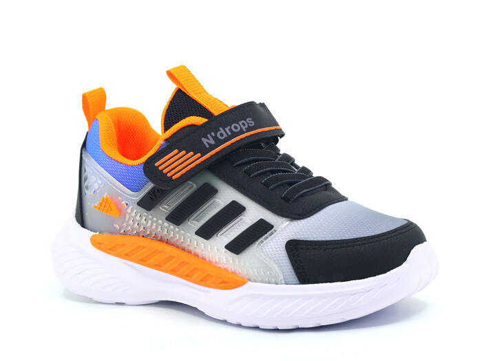Ndrops Filet 023 Anorak Spor Ayakkabı Siyah - Turuncu - Ndrops