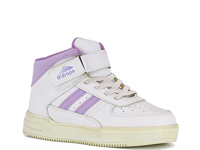 Ndrops Filet 09 Dank Cilt Spor Ayakkabı Beyaz - Lila - 1