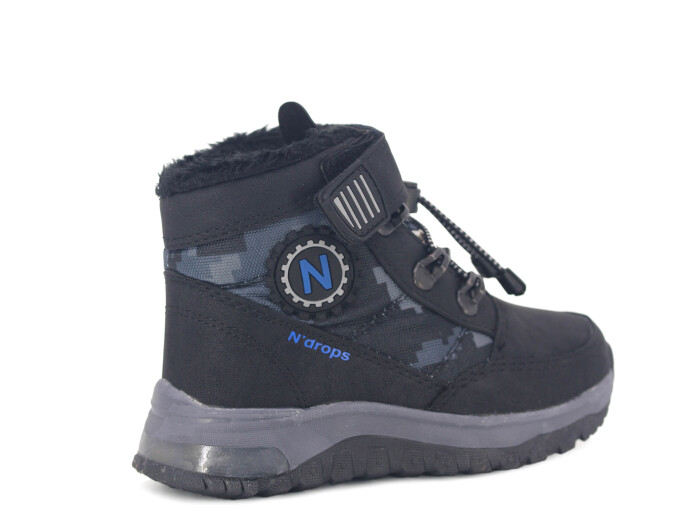 Ndrops Patik 015 Kar Bot Siyah - Saks Mavi - 3