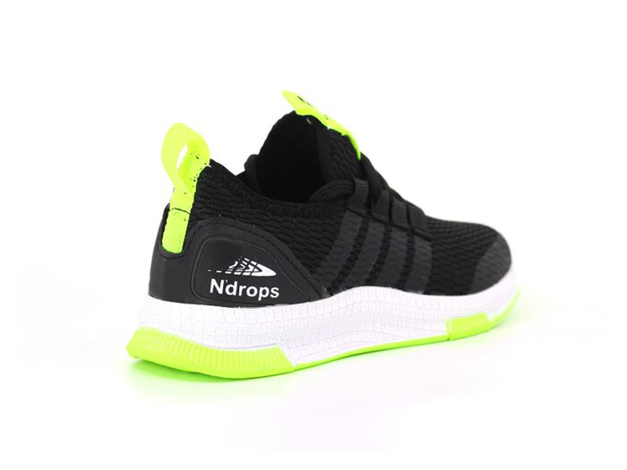 Ndrops Patik 02 Triko Spor Ayakkabı Siyah - Sarı - Thumbnail