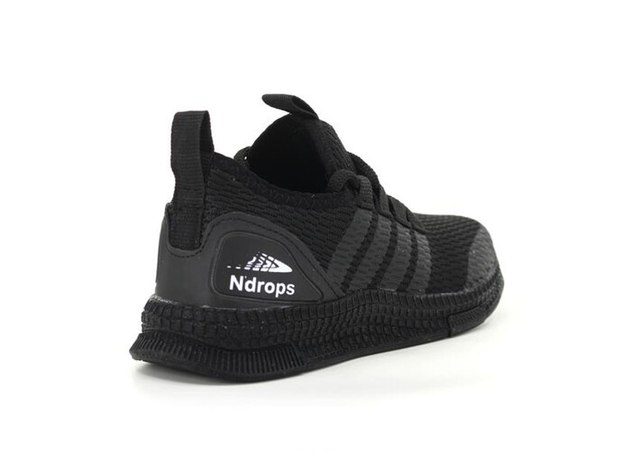 Ndrops Patik 02 Triko Spor Ayakkabı Siyah - Siyah 