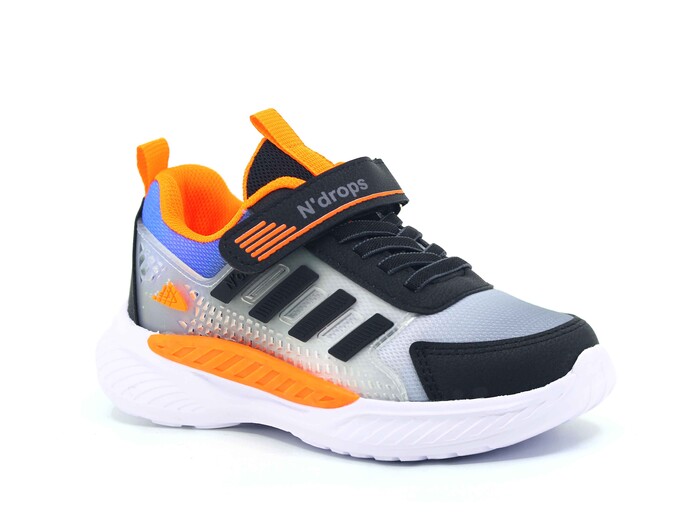 Ndrops Patik 023 Anorak Spor Ayakkabı Siyah - Turuncu - Thumbnail