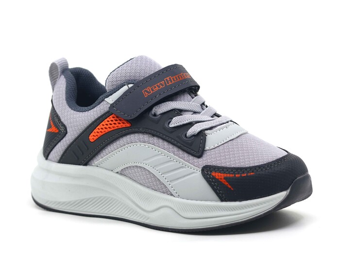 New Hunter Filet 251 Cırtlı Anorak Spor Ayakkabı Füme - Turuncu - Thumbnail